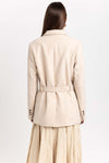 Light beige alpaca wool tailored jacket