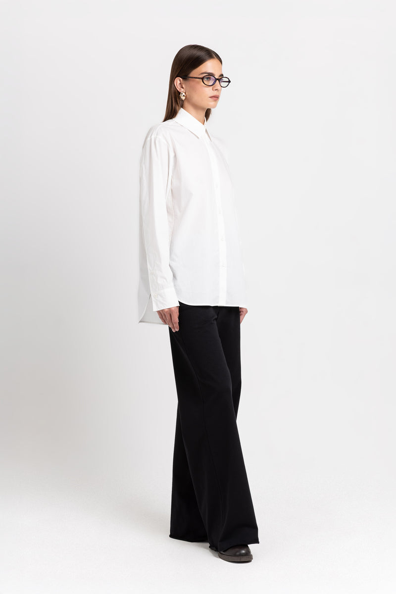 Off-white poplin regular fit shirt