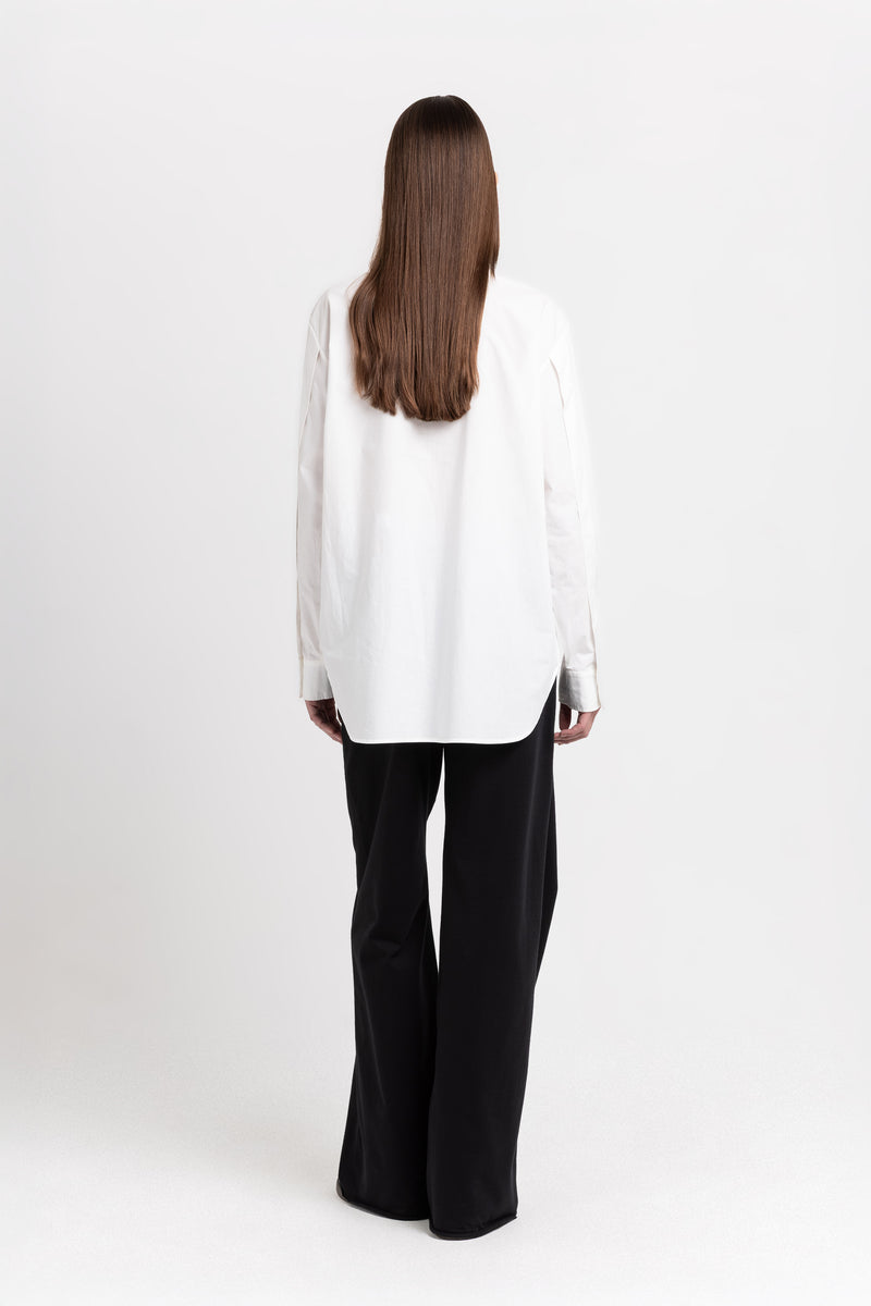 Off-white poplin regular fit shirt