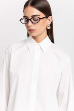 Off-white poplin regular fit shirt