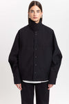 Black mackintosh wool unisex urban jacket