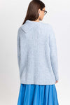 Cloud blue merino blend long pullover