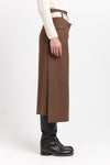 Caramel herringbone suiting pencil skirt