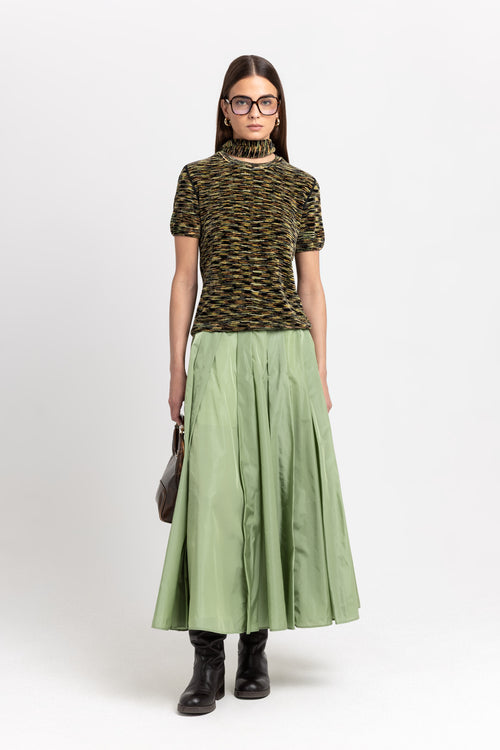 Willow green light tech voluminous skirt
