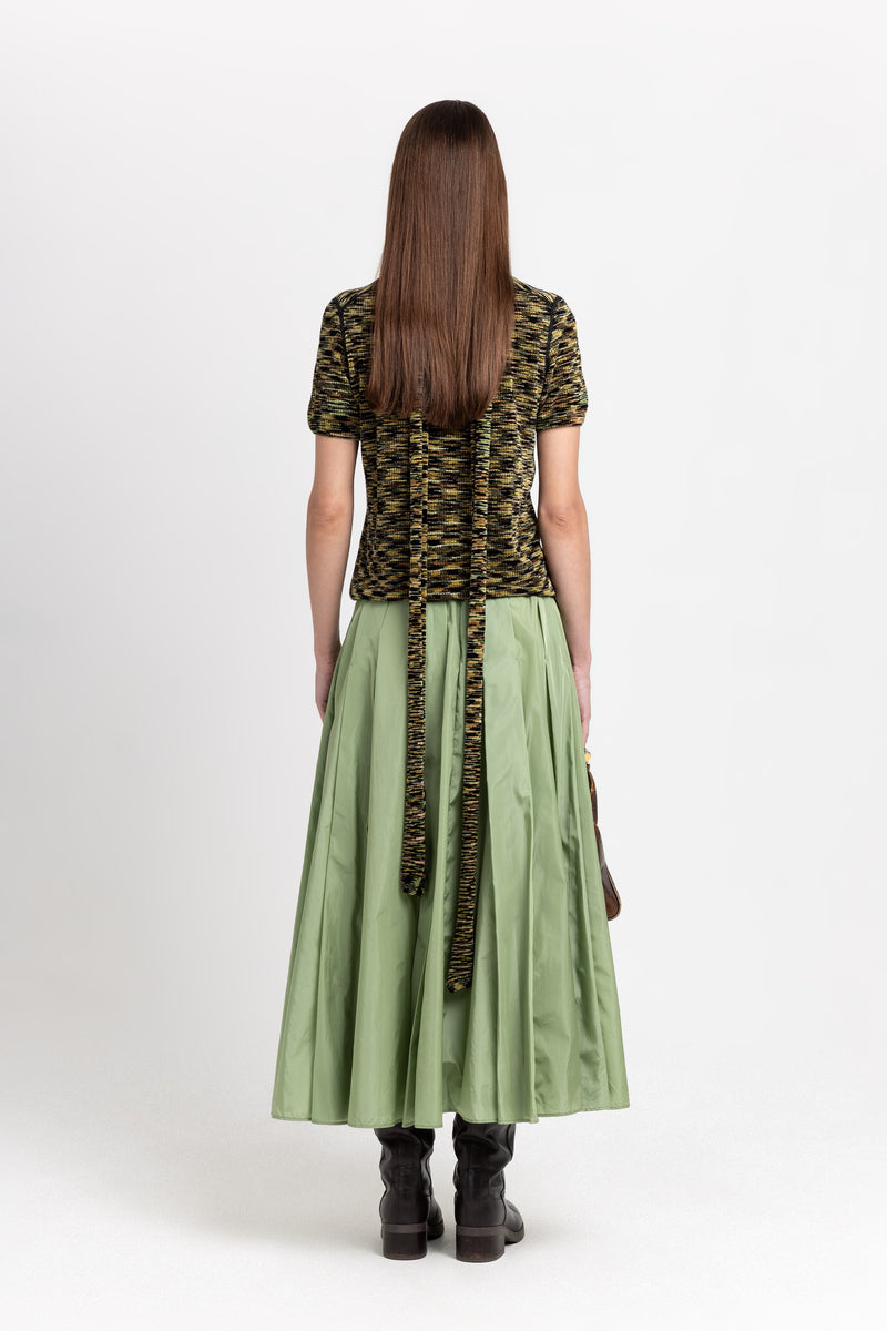 Willow green light tech voluminous skirt