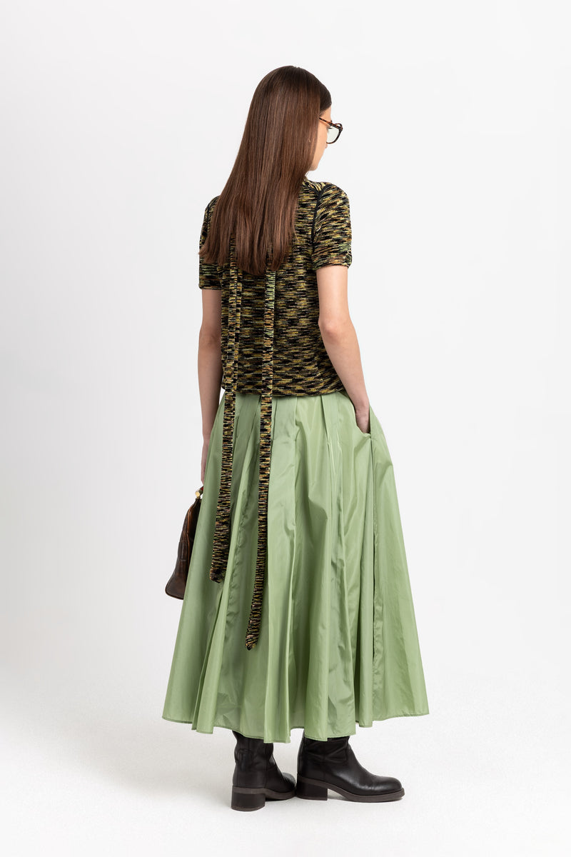 Willow green light tech voluminous skirt