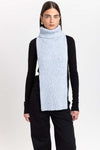 Cloud blue merino blend unisex chunky neck warmer