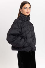 Black down two-piece jacket