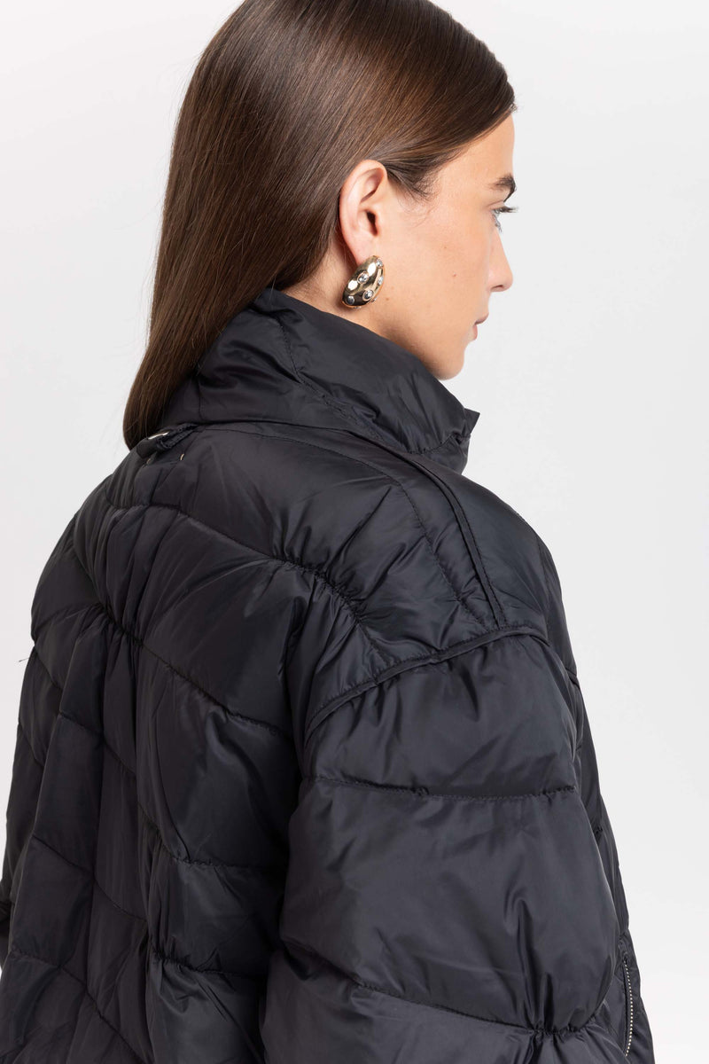 Black down two-piece jacket