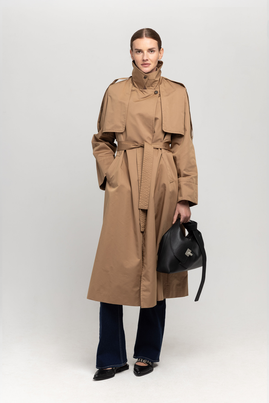 NEHERA ネヘラ ロングトレンチコート BL COATS – NEHERA