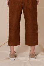 Mouton beige split calf suede leather sneakers