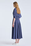 Blue bio tencel fluid dress