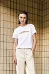 White cotton ''HIDE&SEEK LOGO'' jersey t-shirt