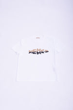 White jersey 'HIDE&SEEK LOGO REFLECTION' jersey t-shirt