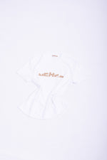 White cotton ''HIDE&SEEK LOGO'' jersey t-shirt