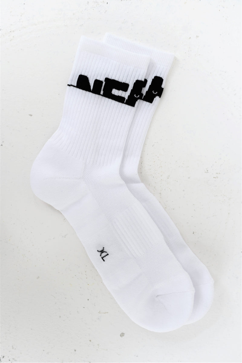 3-pack white cotton &#x201d;Hide&Seek&#x201d; socks