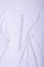 White light cotton 'THEY LIE' jersey t-shirt