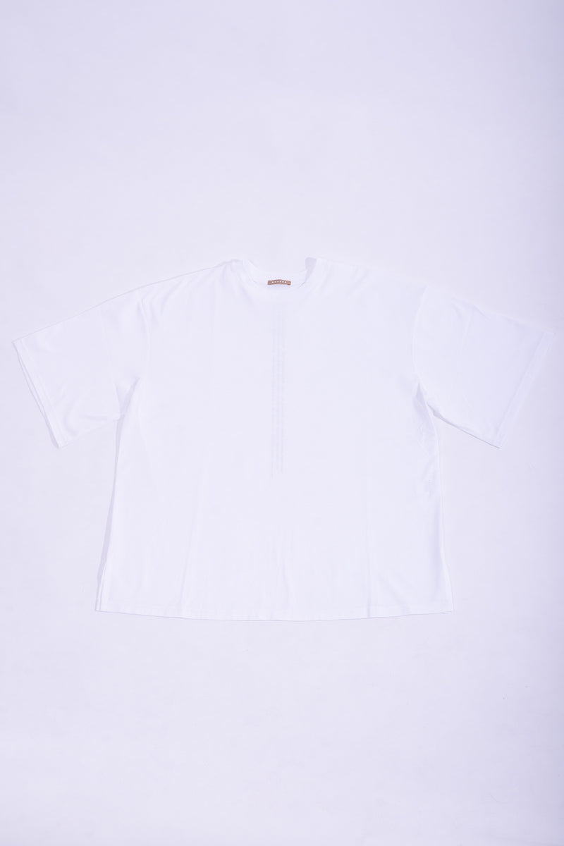 White light cotton &#x201c;THEY LIE&#x201d; jersey t-shirt